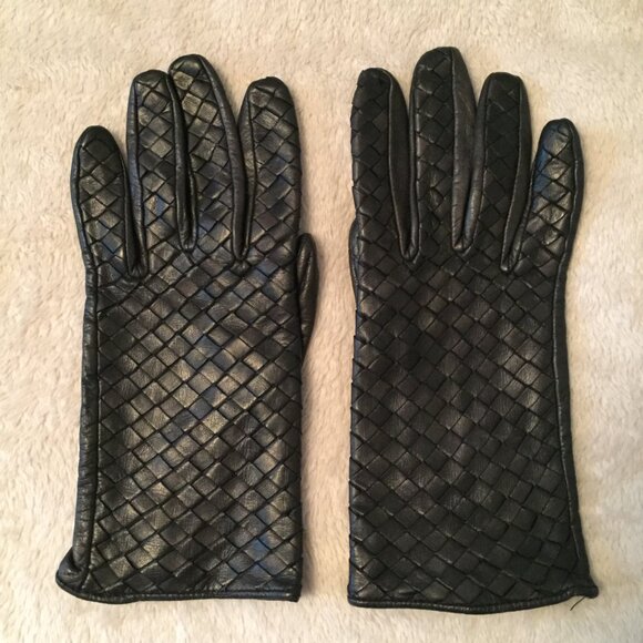 ISOTONER  Black leather gloves sz 7 - Picture 2 of 9